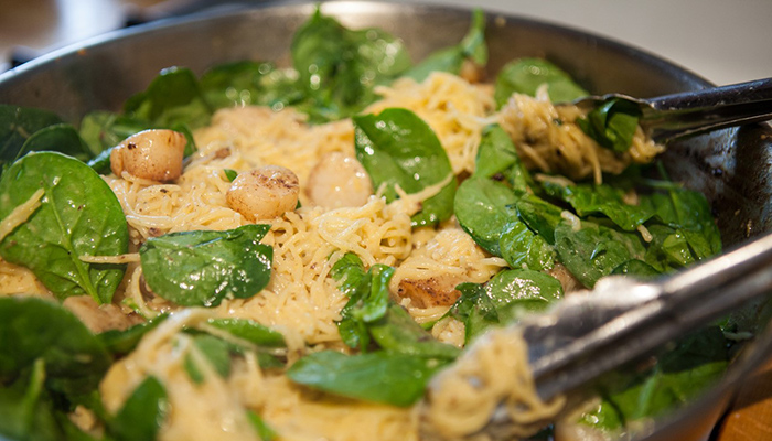 scallop pasta